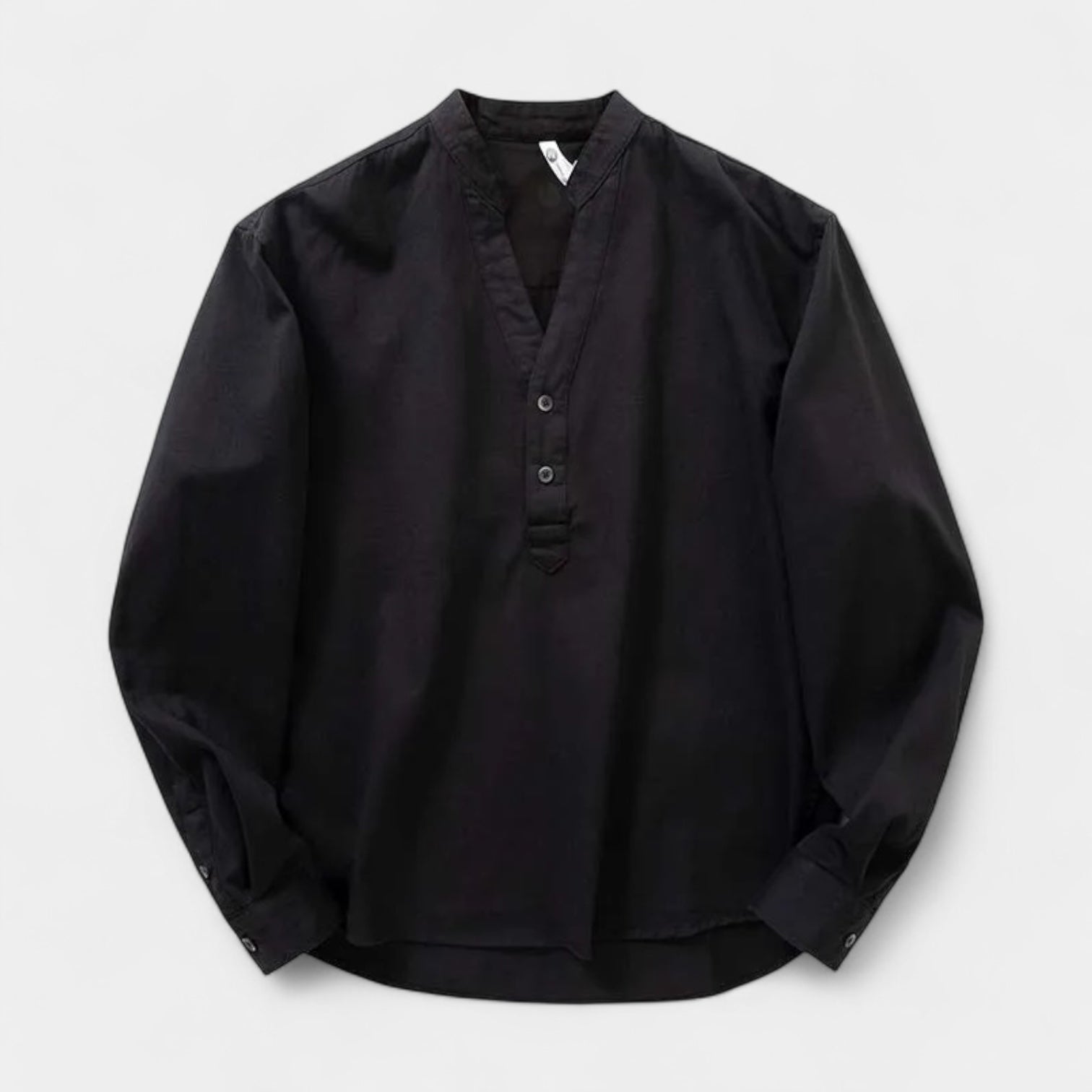 Men’s Linen Grandad Shirt