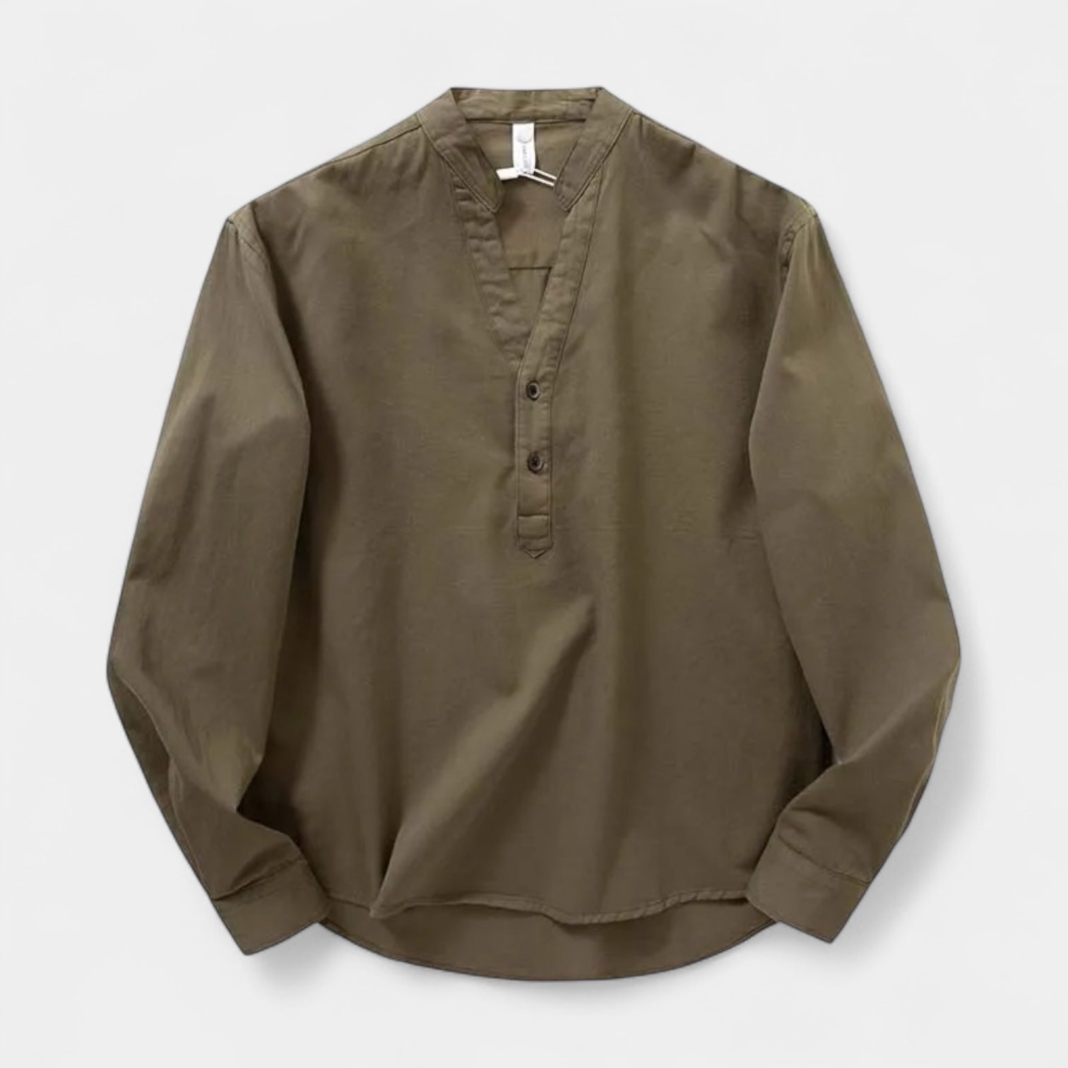 Men’s Linen Grandad Shirt