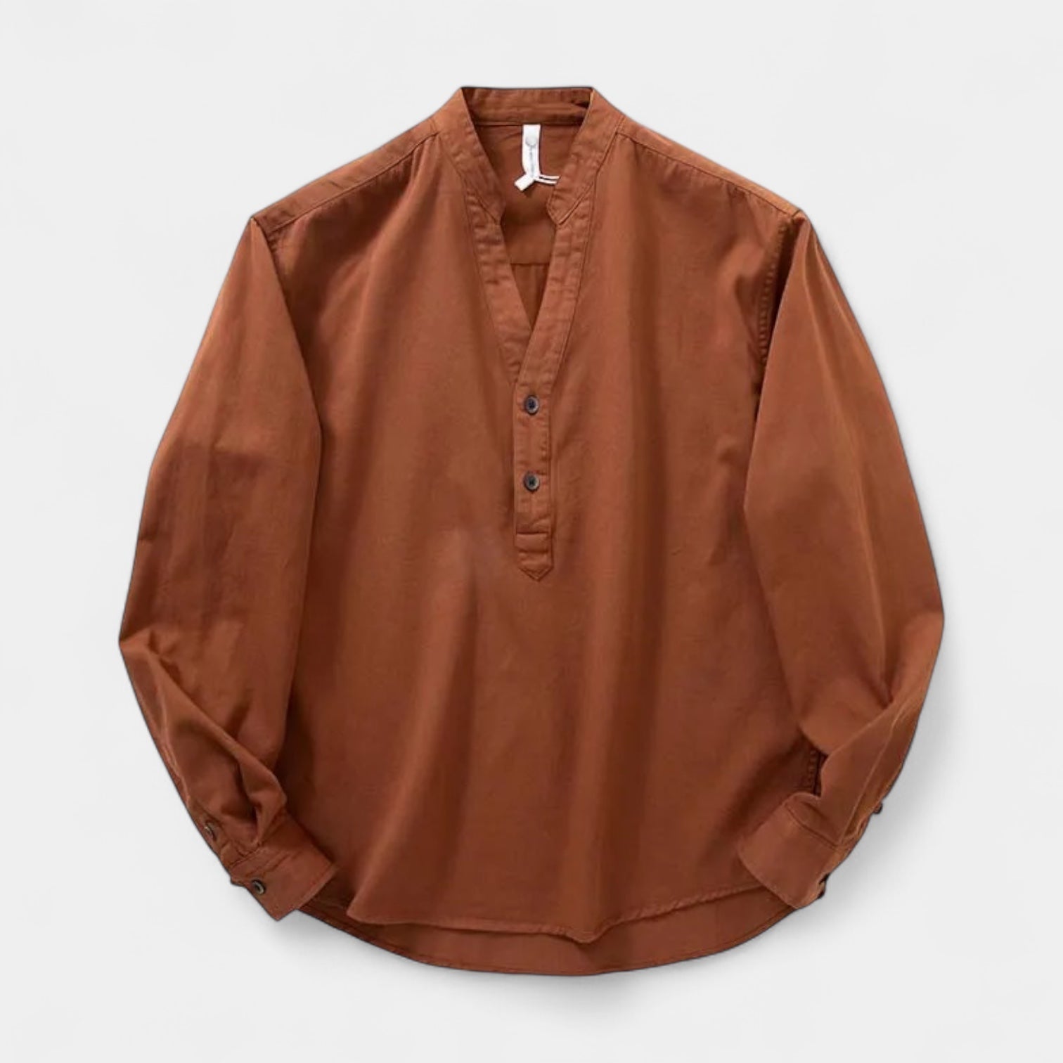 Men’s Linen Grandad Shirt