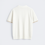 Noir | Men's Cotton Polo - Piqué T-shirt with Quarter Zip-Polo Shirts-Noir-Noir