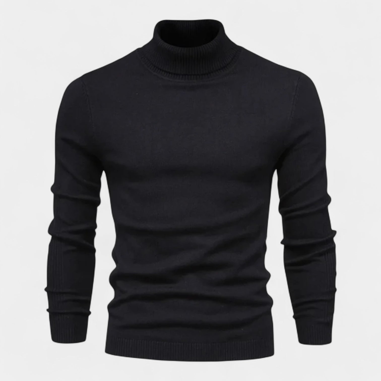 Men's Ribbed Turtleneck Sweater