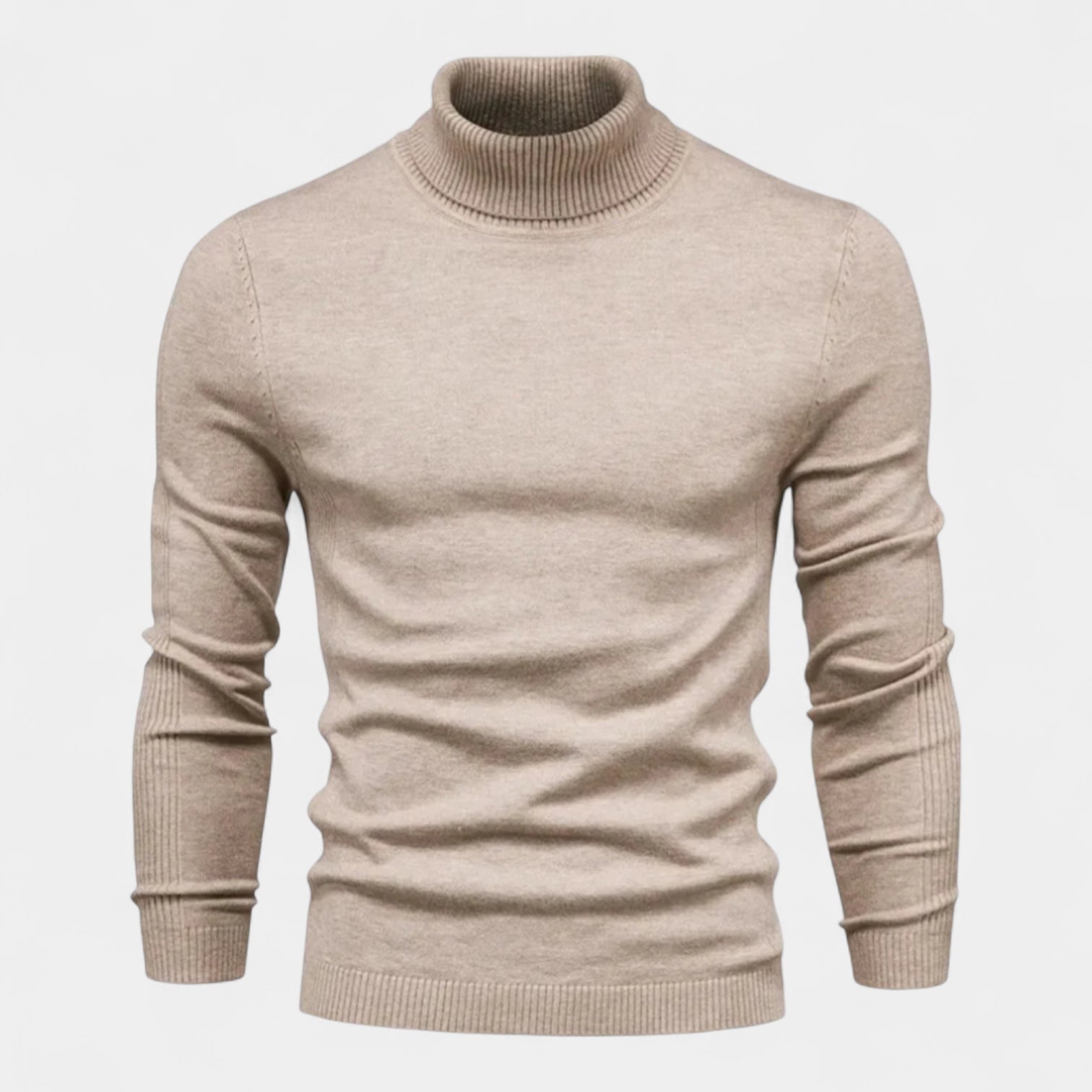 Men's Ribbed Turtleneck Sweater