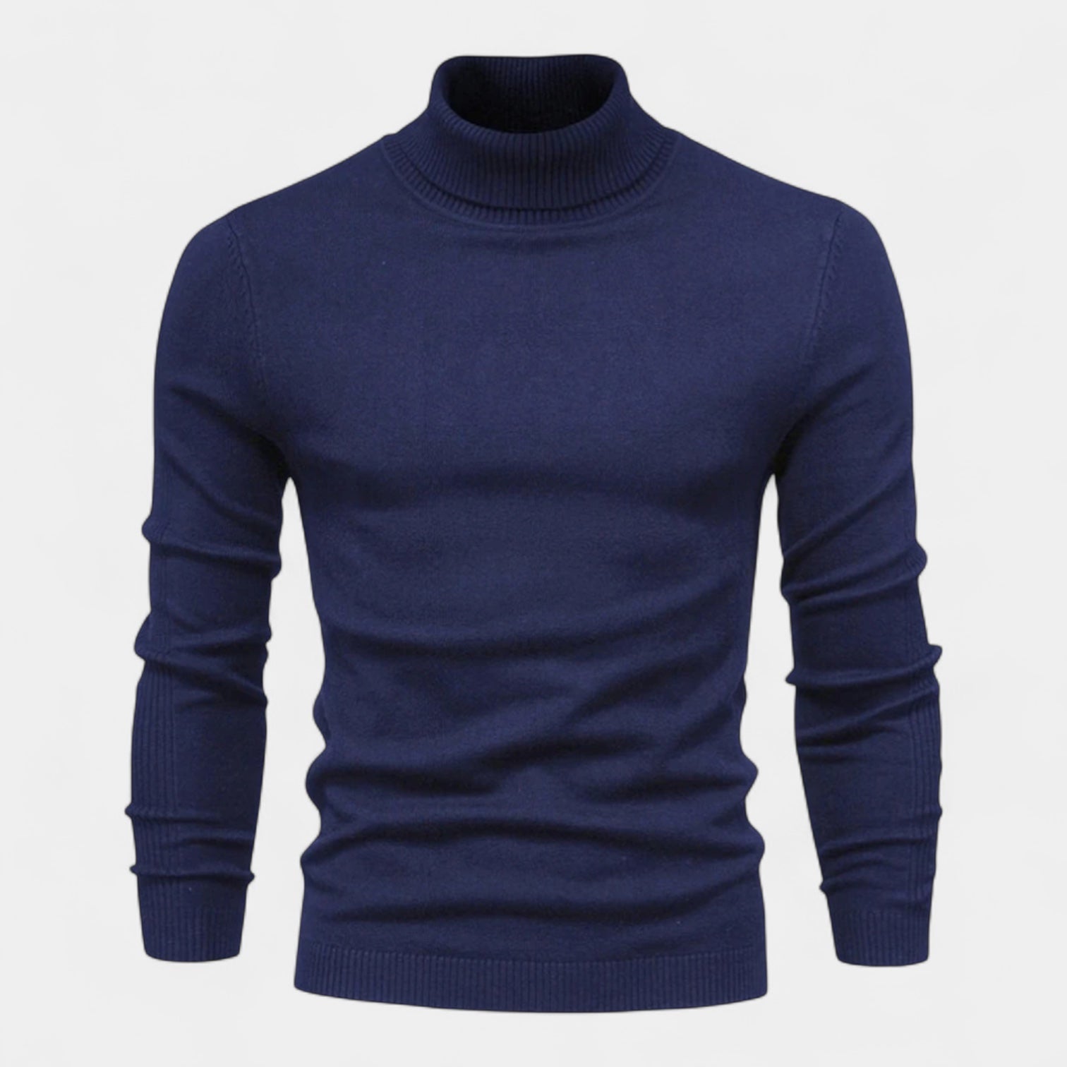 Men's Ribbed Turtleneck Sweater