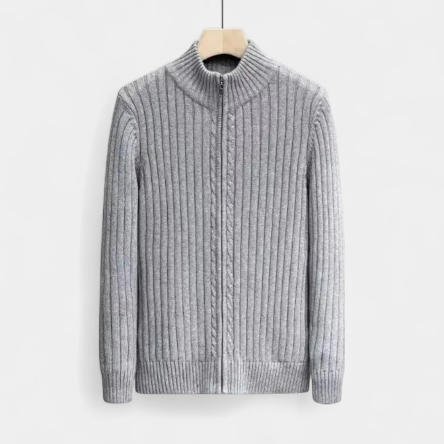 Men’s Ribbed Zip Cardigan