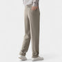 Noir | Men's Semi-Wide Suit Pants - Straight-Noir-Noir