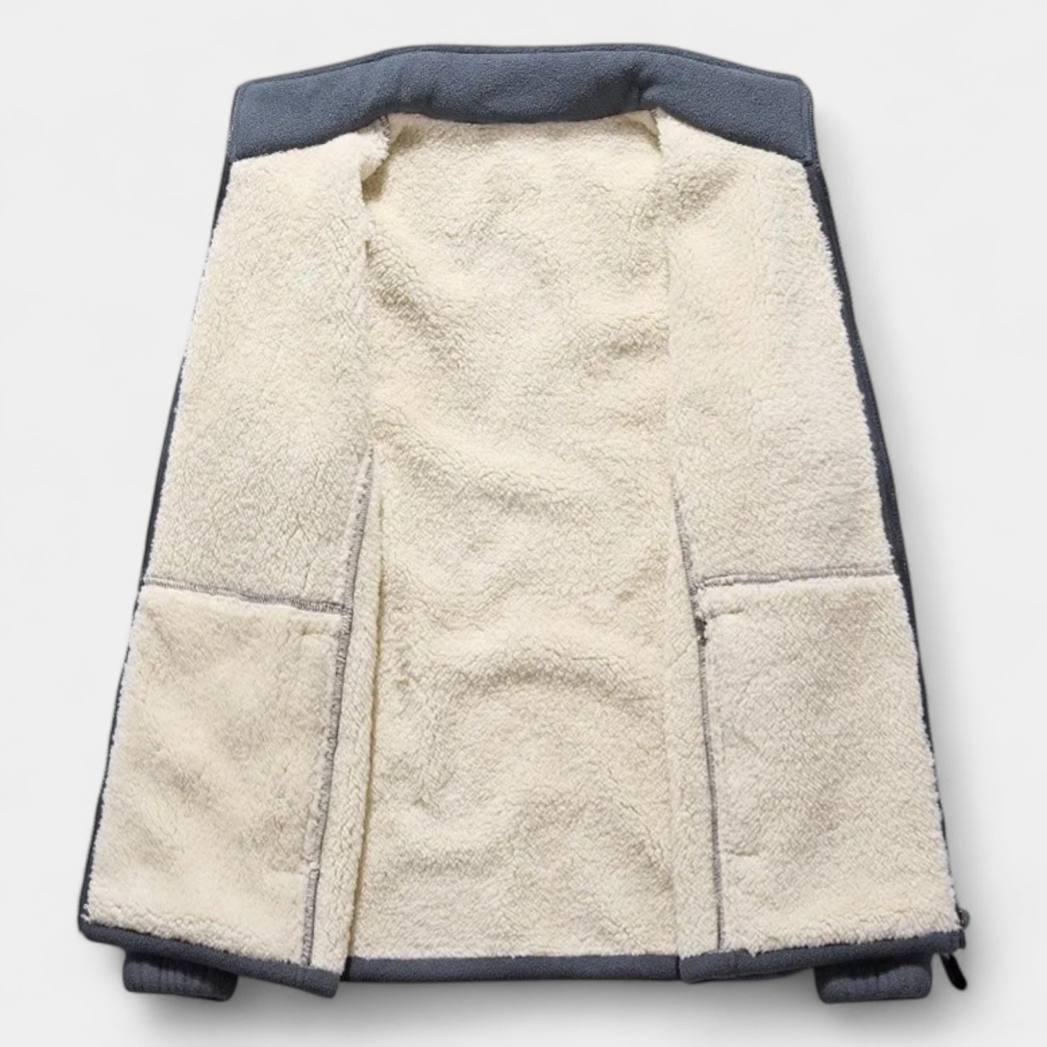 Noir | Men’s Sherpa Fleece Jacket-Noir-Noir