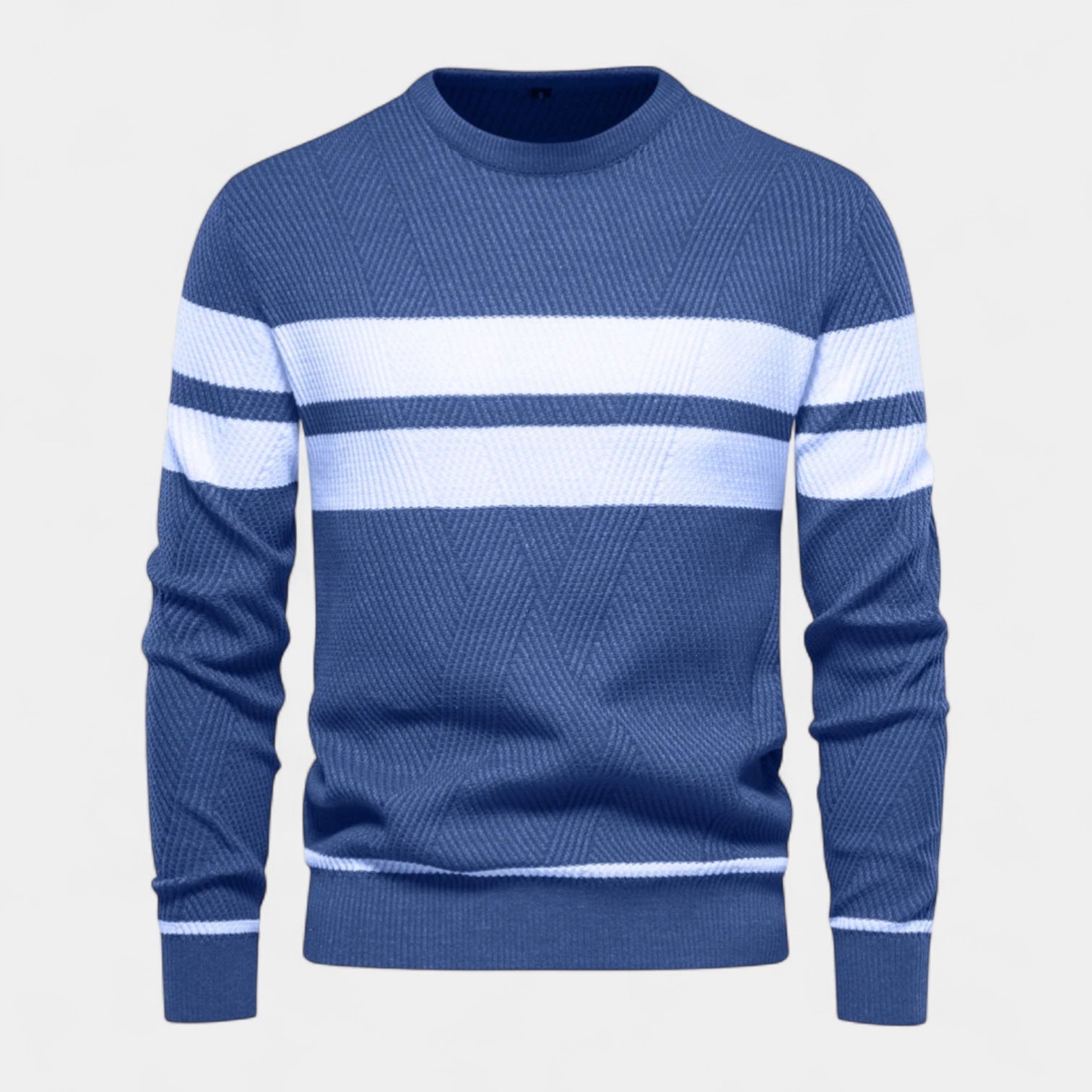 Men’s Striped Crew Neck Sweater