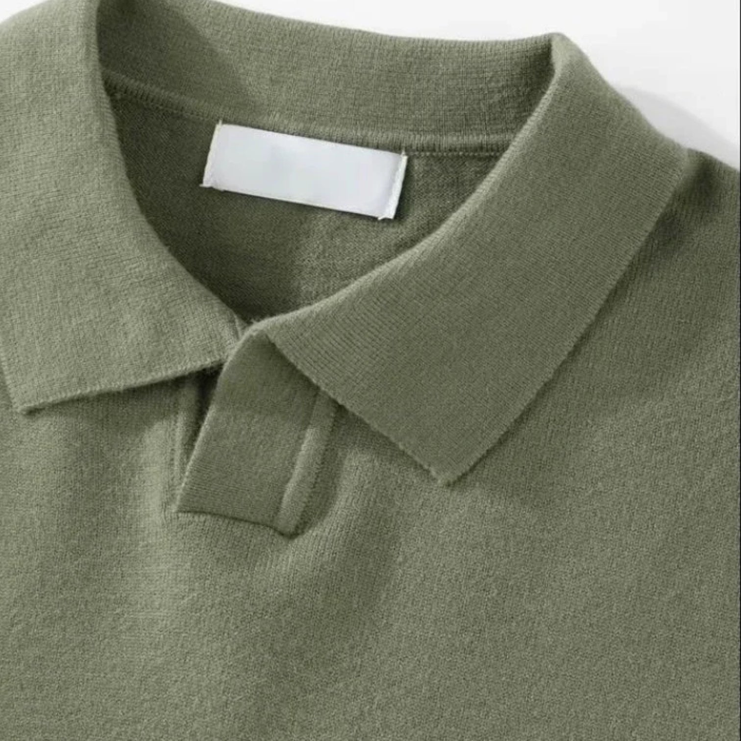 Men’s Striped Knitted Polo Shirt