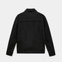 Noir | Men’s Suede Trucker Jacket-Noir-Noir