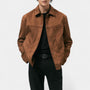 Noir | Men’s Suede Trucker Jacket-Noir-Brown-S-Noir