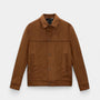 Noir | Men’s Suede Trucker Jacket-Noir-Noir