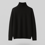 Noir | Women's Cashmere Turtleneck Jumper-Sweaters & Hoodies-Noir-Black-XS-Noir
