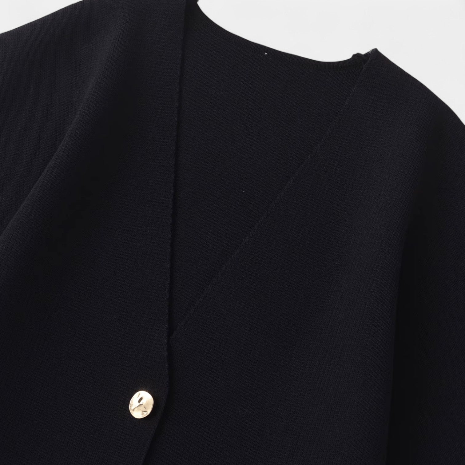 Women's V-Neck Knitted Cardigan – Half Sleeve