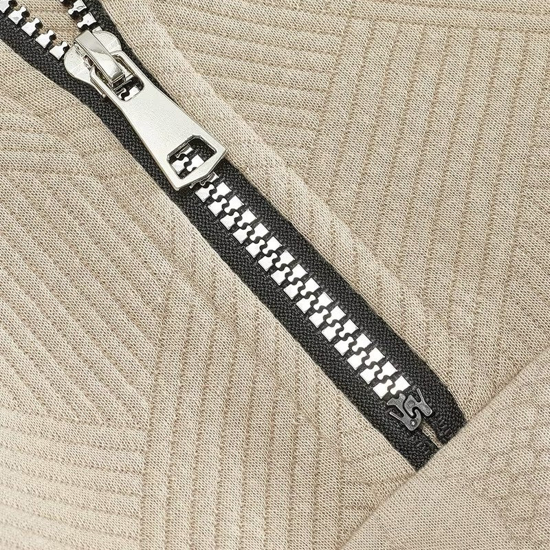 Noir | Men's Merino Quarter Zip Knit Jumper-Sweaters & Hoodies-Noir-Noir