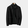 Noir | Men's Pure Cashmere Zip Jacket-Noir-Noir