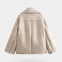 Noir | Women’s Faux-Fur Coat-Jackets-Noir-Noir
