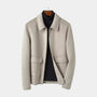 Noir | Men's Pure Cashmere Zip Jacket-Noir-Noir