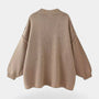 Noir | Women’s Oversized Knitted Cardigan-Cardigans-Noir-Noir