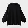 Noir | Women’s Oversized Knitted Cardigan-Cardigans-Noir-Noir