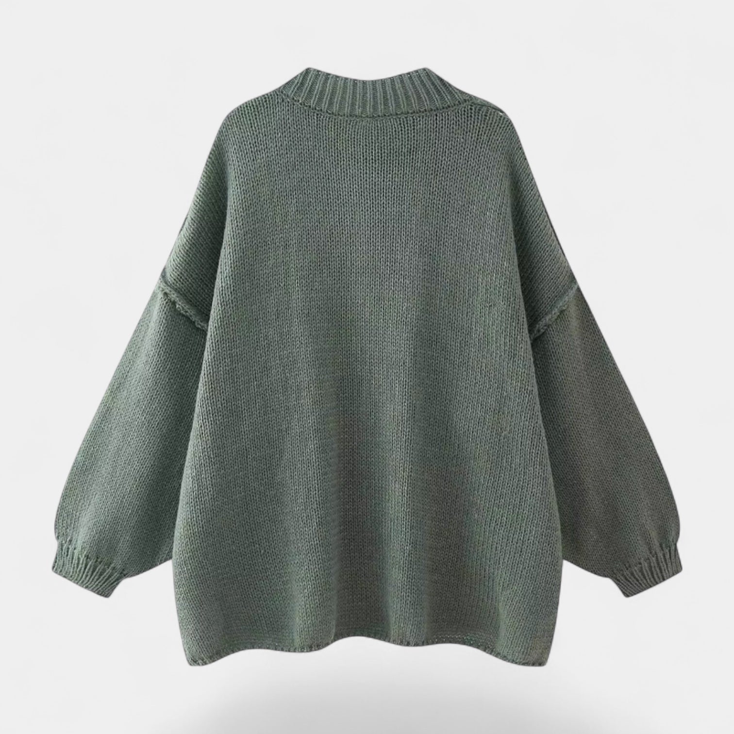 Noir | Women’s Oversized Knitted Cardigan-Cardigans-Noir-Noir