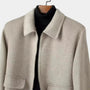 Noir | Men's Pure Cashmere Zip Jacket-Noir-Noir