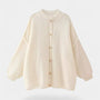 Noir | Women’s Oversized Knitted Cardigan-Cardigans-Noir-Noir