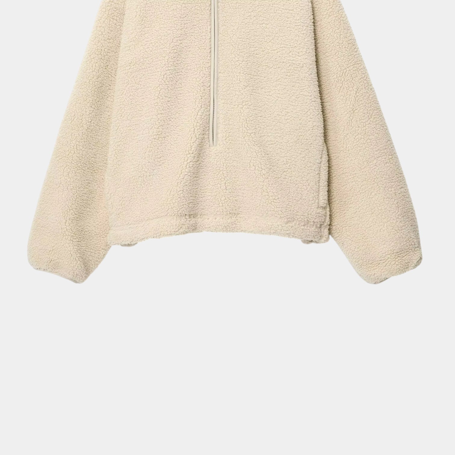 Women’s Sherpa Fleece Sweatshirt - Half-Zip Pullover