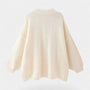 Noir | Women’s Oversized Knitted Cardigan-Cardigans-Noir-Noir