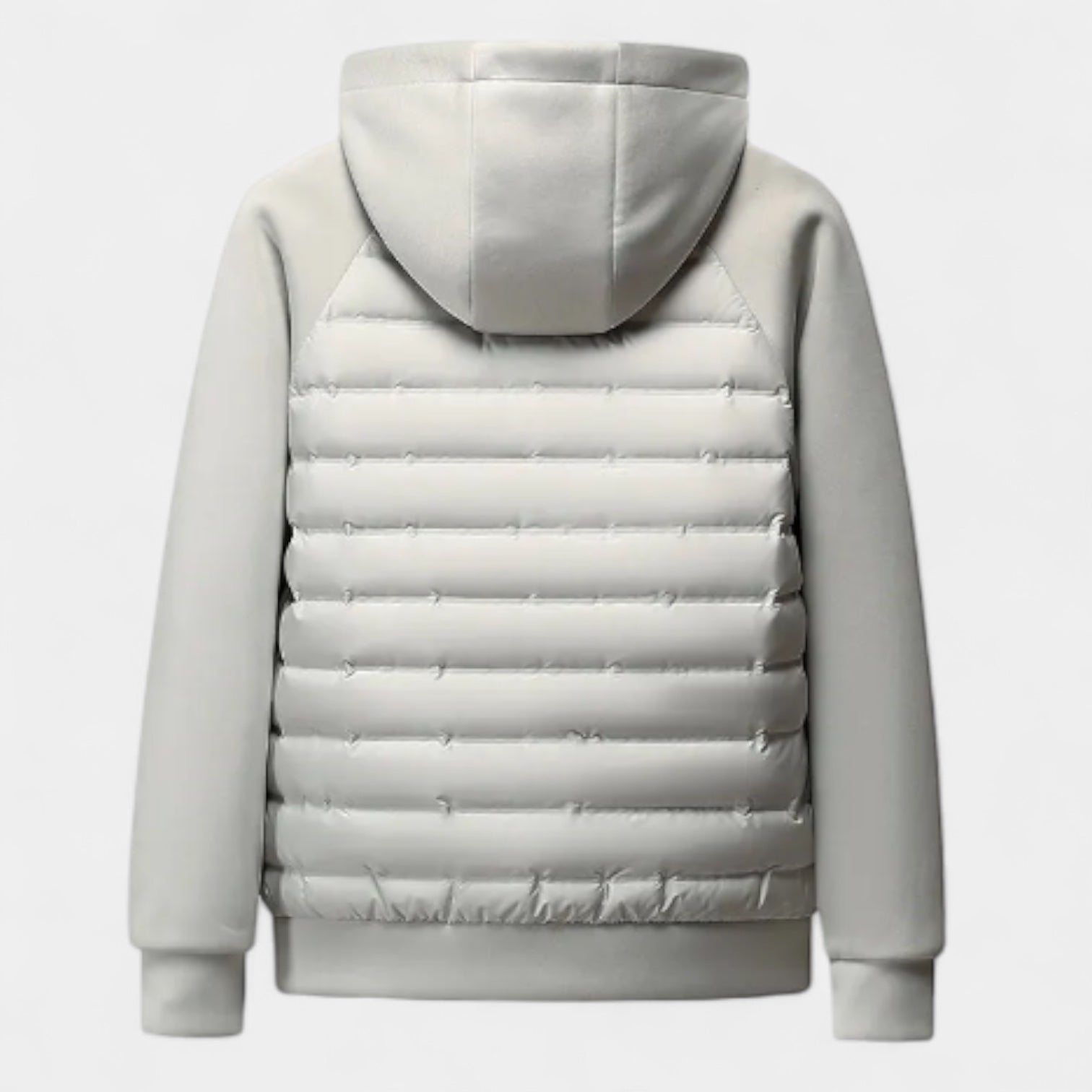 Noir | Men's Softshell Puffer Jacket - Hooded-Noir-Noir
