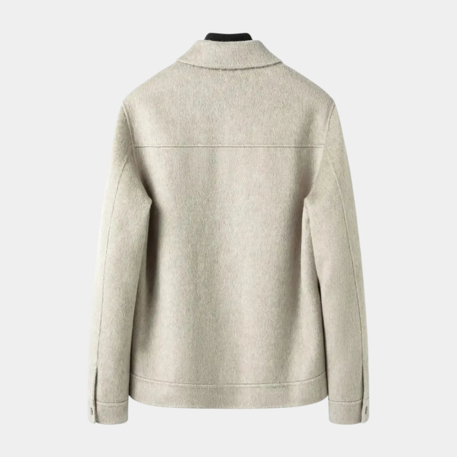 Noir | Men's Pure Cashmere Zip Jacket-Noir-Noir
