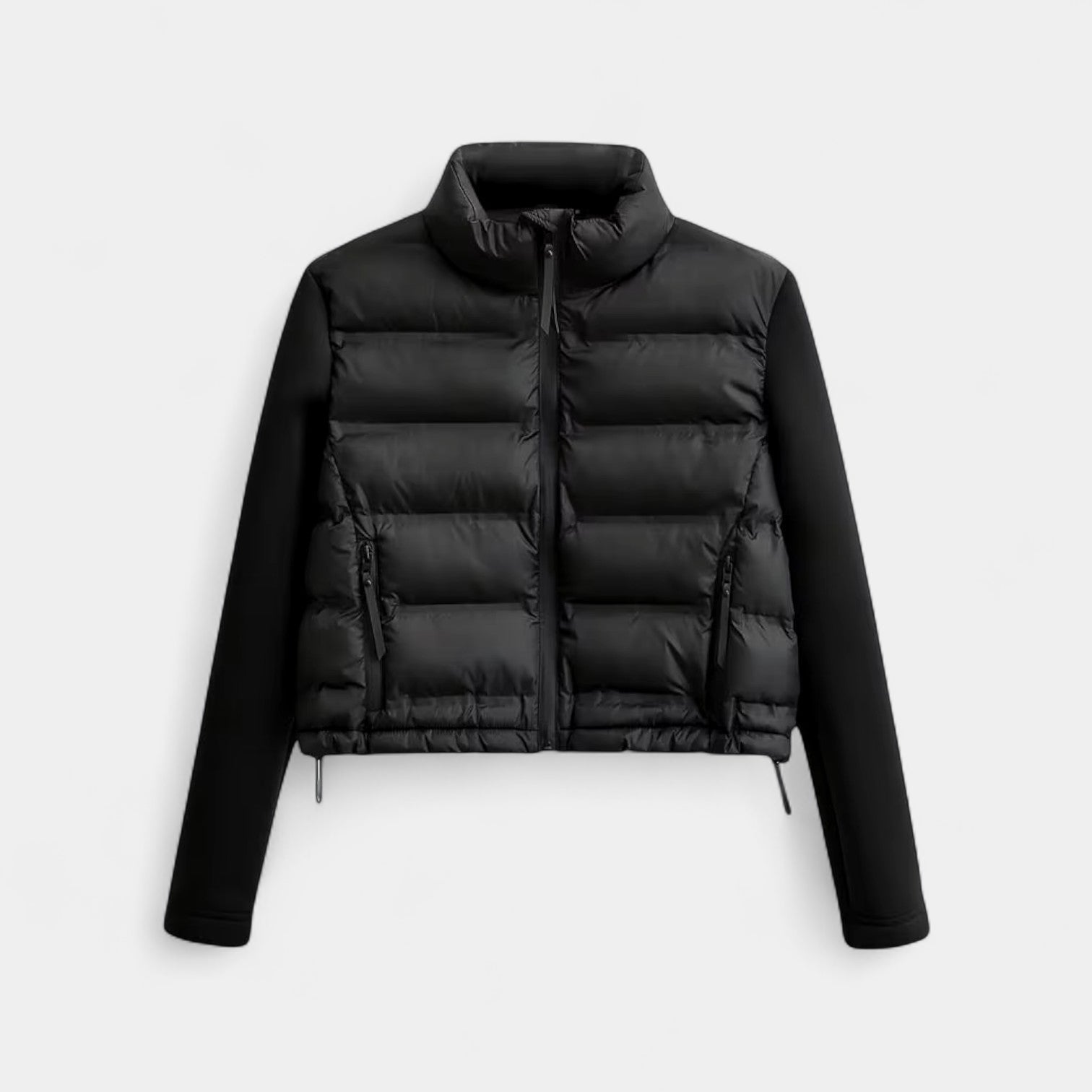 Noir | Women’s Lightweight Puffer Jacket-Jackets-Noir-Noir