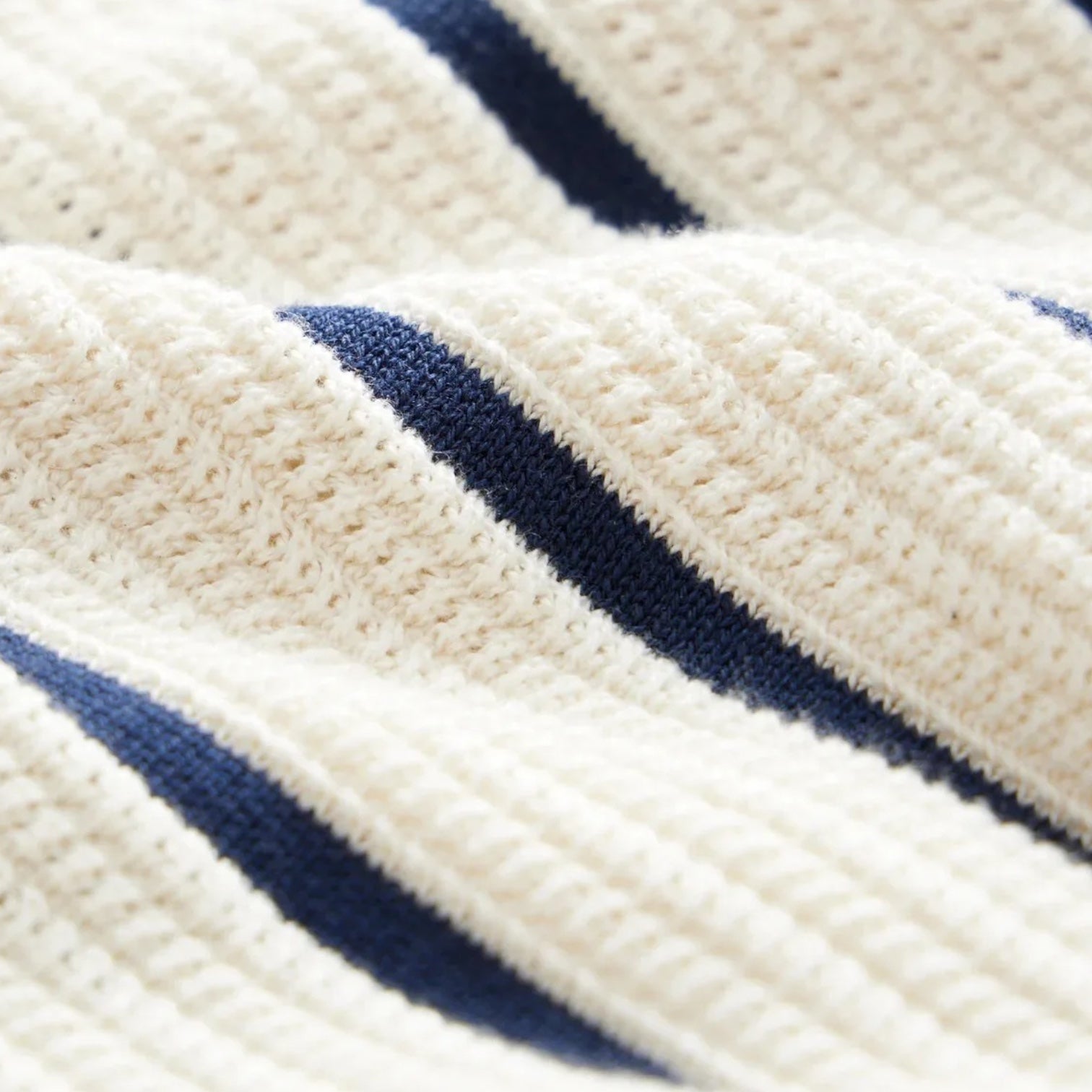 Noir | Striped Knitted Pique - Polo Shirt-Noir-Noir