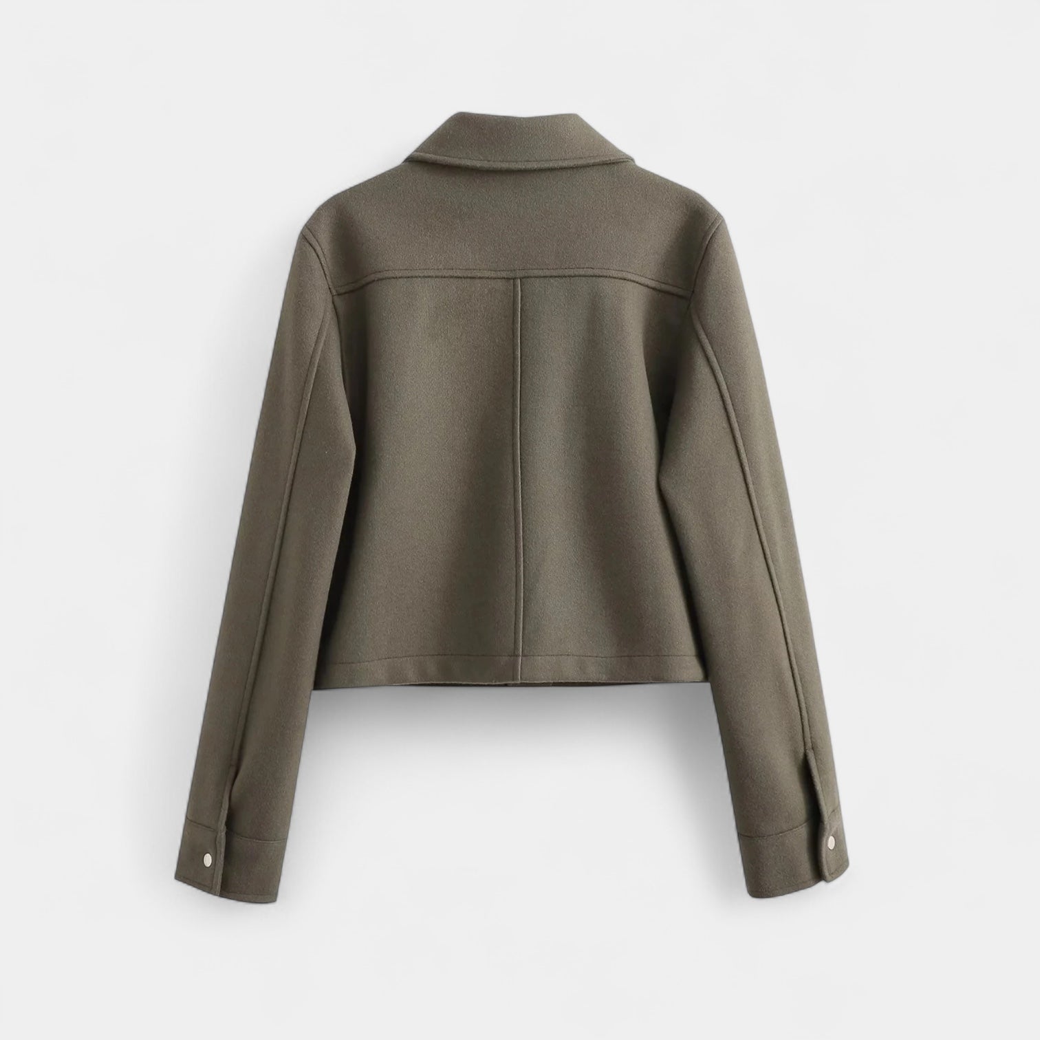 Noir | Women’s Cropped Overshirt Jacket-Noir-Noir