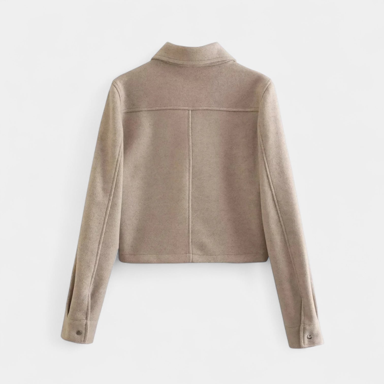 Noir | Women’s Cropped Overshirt Jacket-Noir-Noir