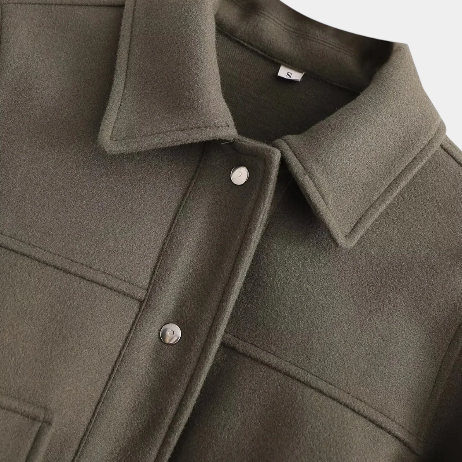 Noir | Women’s Cropped Overshirt Jacket-Noir-Noir