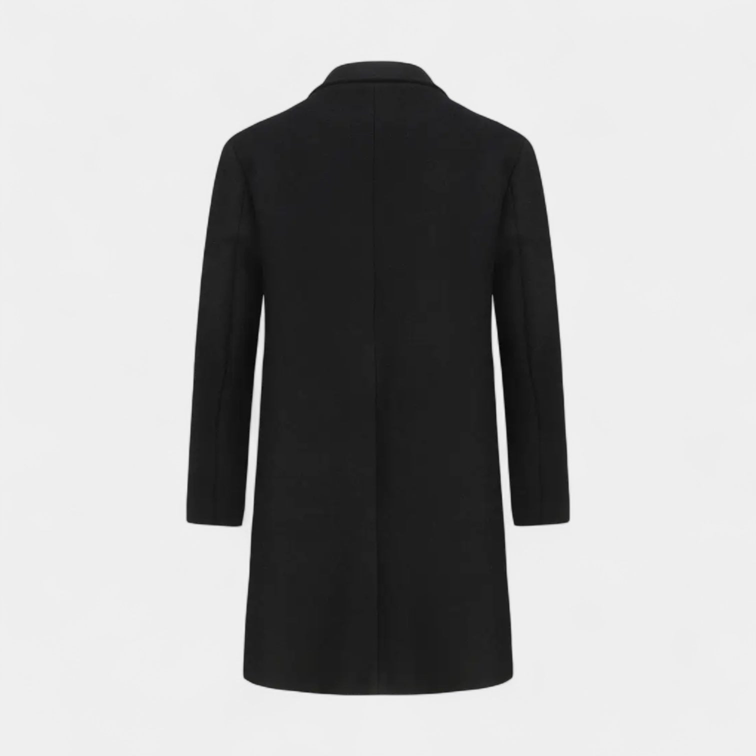 Men’s Wool Trench Overcoat – Double-Breasted Winter Coat