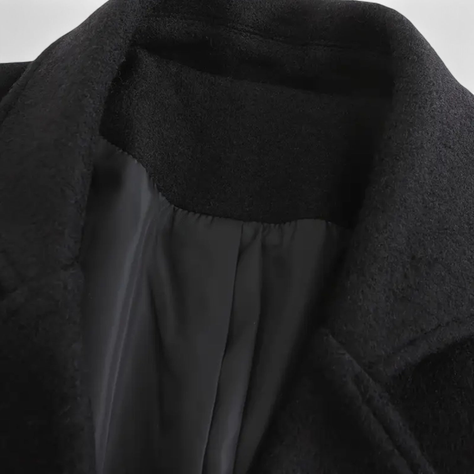 Men’s Wool Trench Overcoat – Double-Breasted Winter Coat