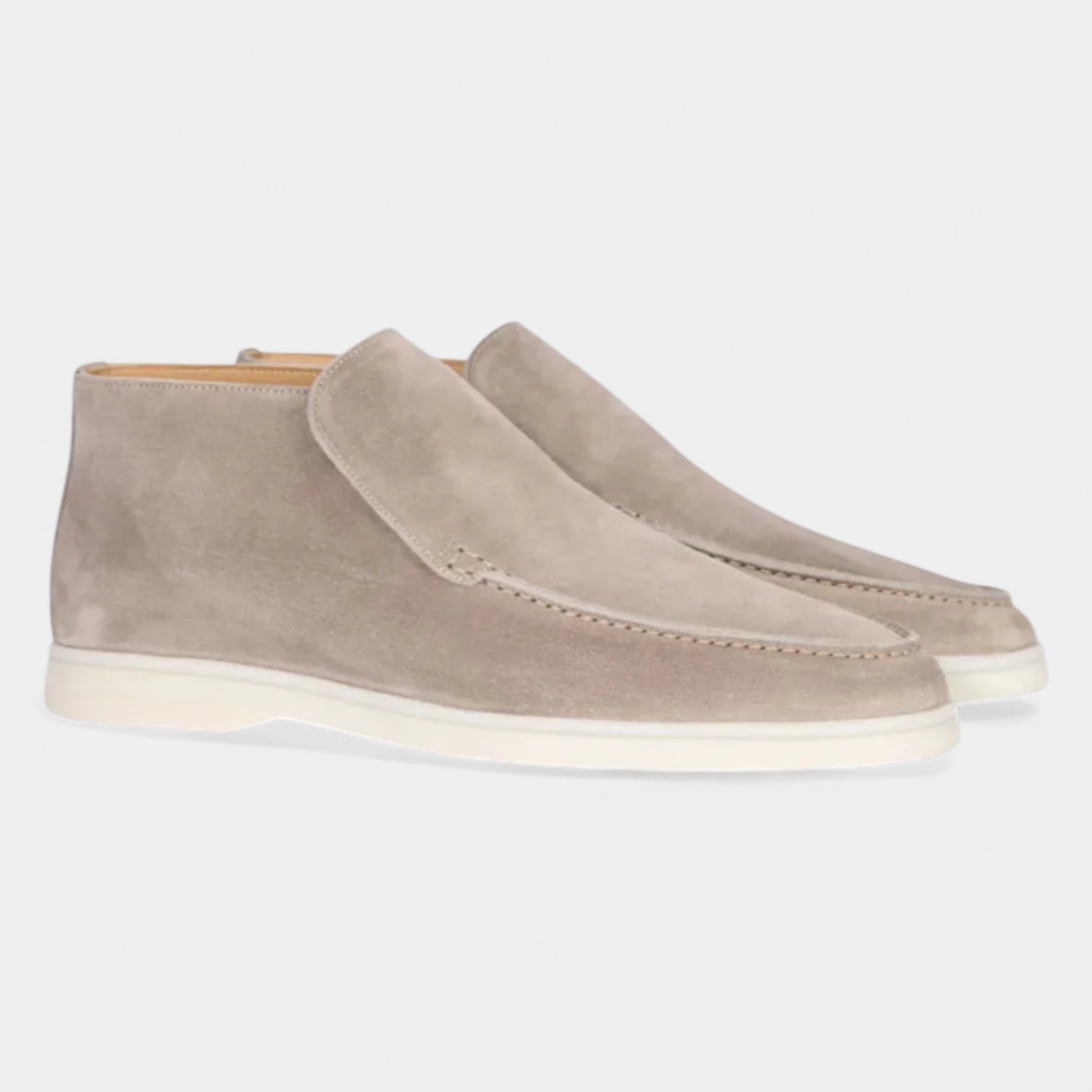 Noir | Suede Slip-On Loafers - High Top