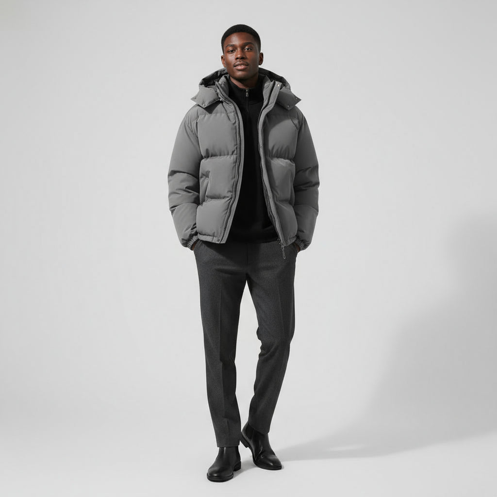 Men’s Quilted Puffer Winter Jacket