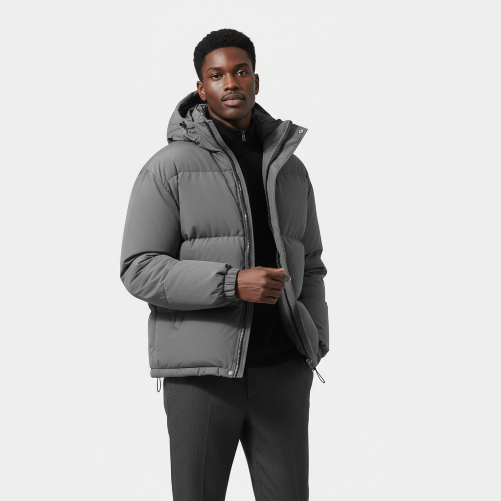 Men’s Down Puffer Jacket – Waterproof Windproof