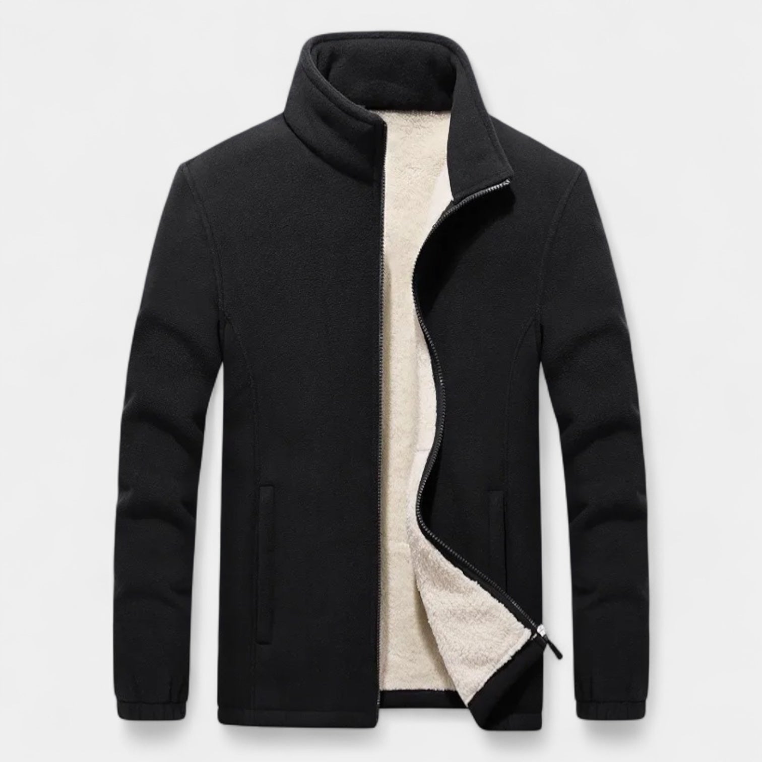 Noir | Men’s Sherpa Fleece Jacket-Noir-Black-S-Noir