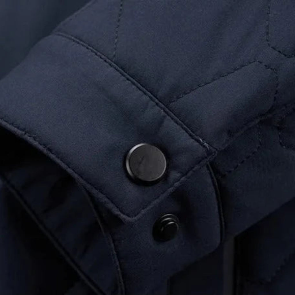 Men’s Lightweight Quilted Overshirt Jacket – Water-Resistant