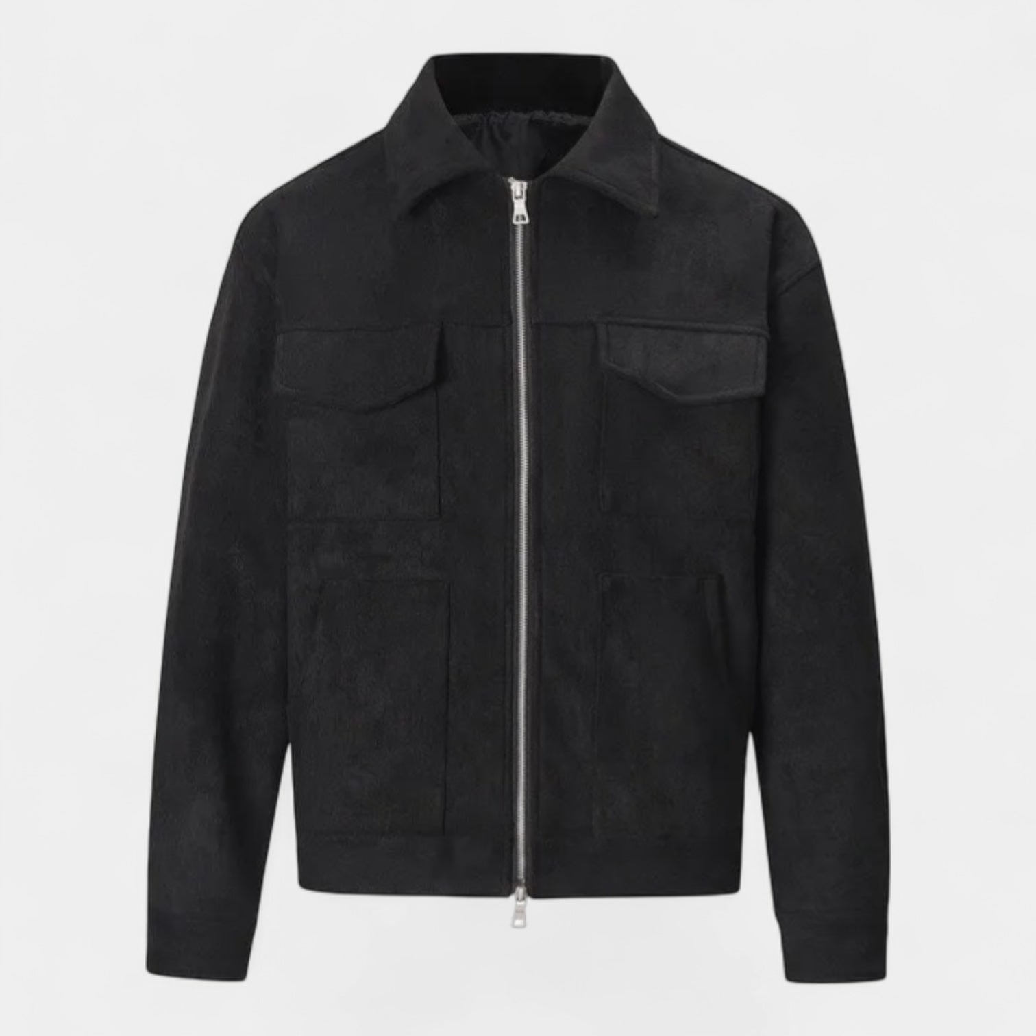 Noir | Men’s Casual Faux Suede Jacket