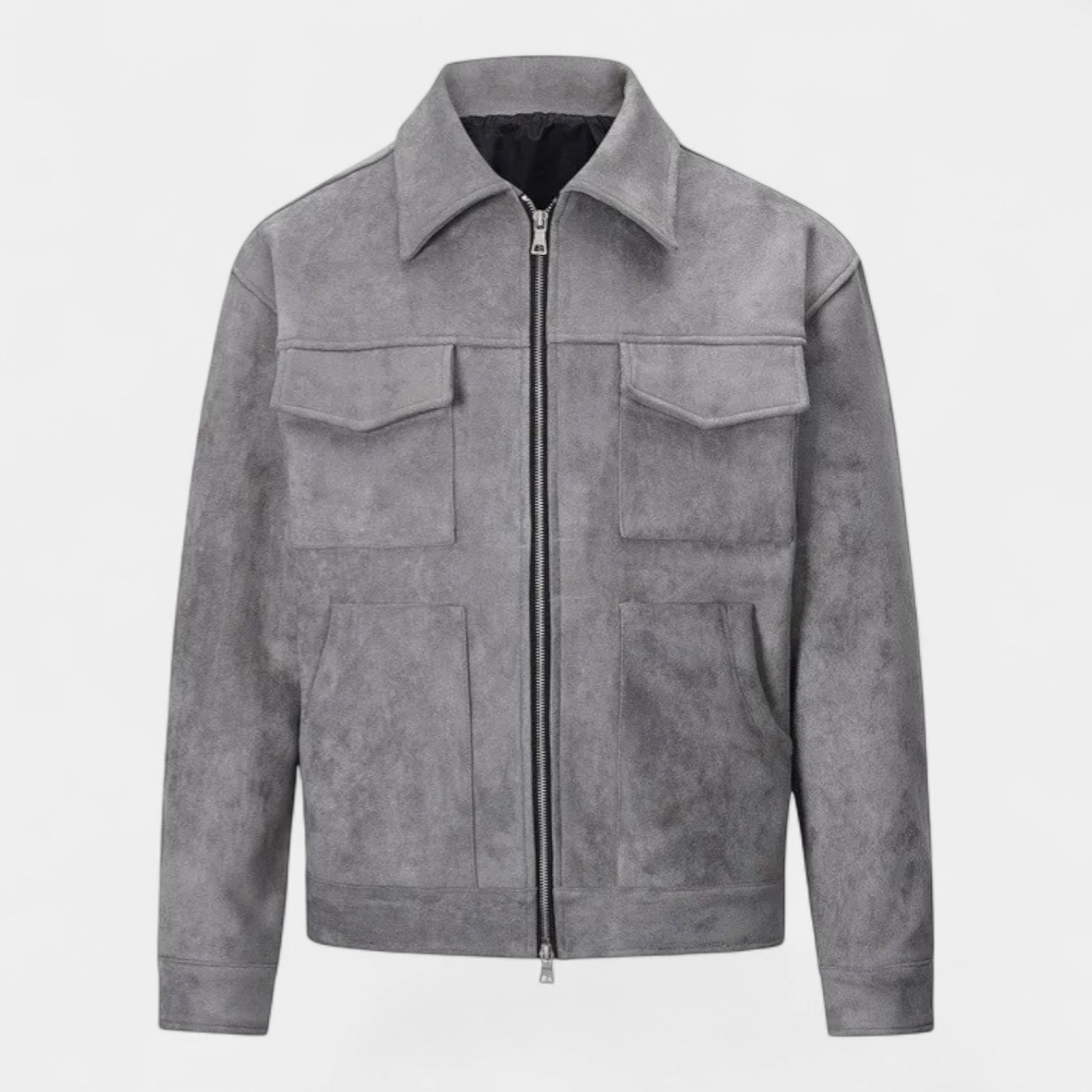 Noir | Men’s Casual Faux Suede Jacket
