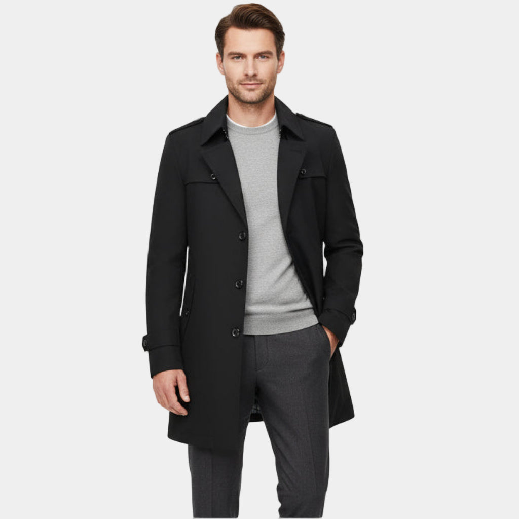 Men's Lightweight Trench Rain Coat