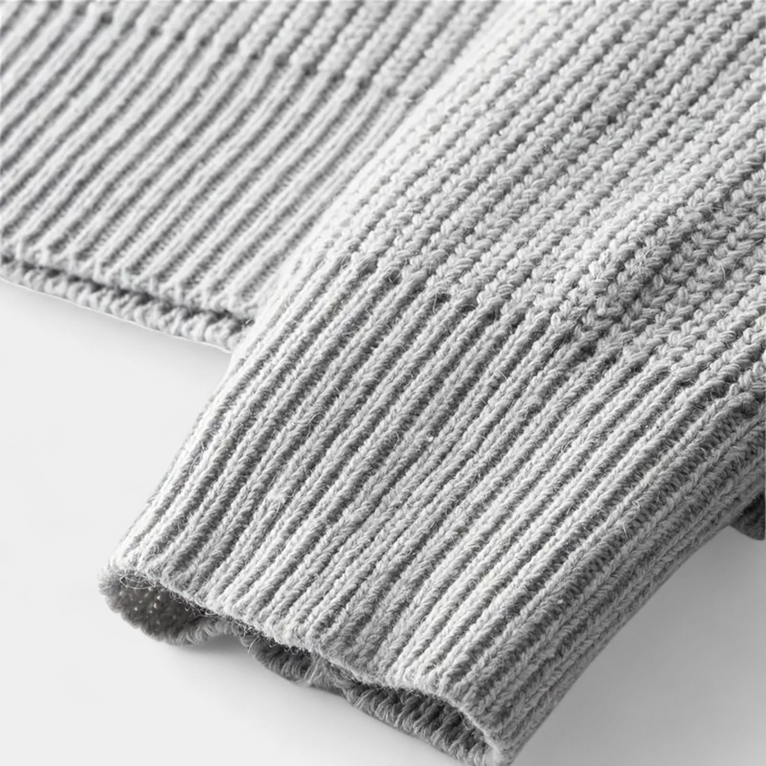 Men's Ribbed Knitted Half-Zip Jumper