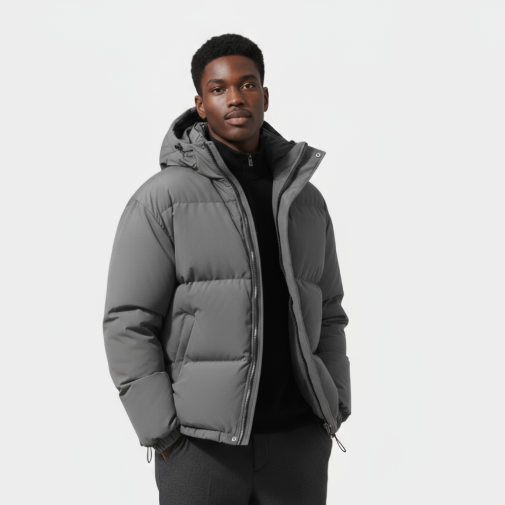 Men’s Down Puffer Jacket – Waterproof Windproof
