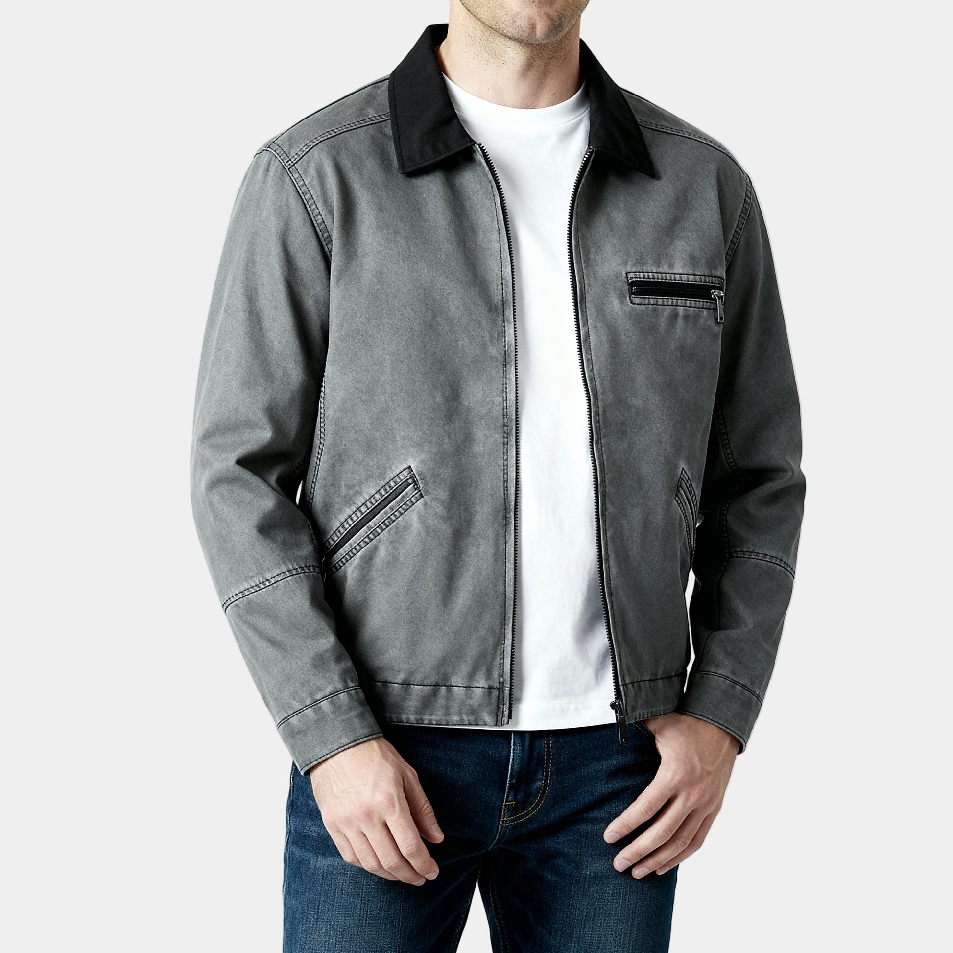 Men's Retro Zipper Jacket