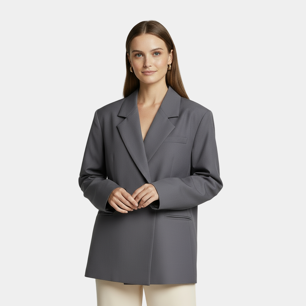 Women’s Wool-Blend Blazer - Single Buttoned