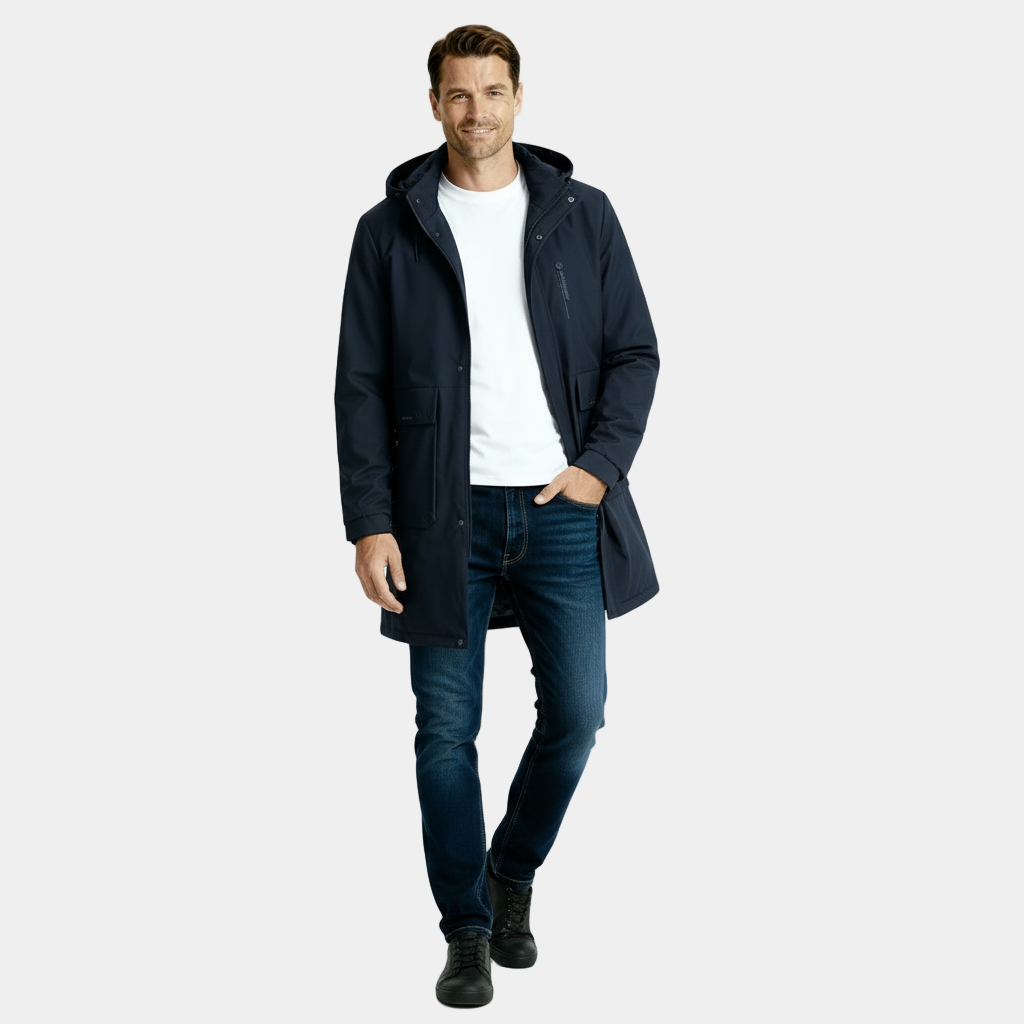 Men's Long Parka Winter Jacket - Windproof Waterproof